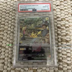 2023 Pikachu 173/165 Pokemon Illustration Rare IR Sv Scarlet & Violet 151 PSA 10 - Image 1