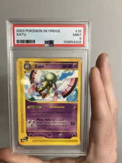 Pokemon 2003 Xatu 35/144 Non-Holo Skyridge Regular Rare PSA 9 Mint - Image 1