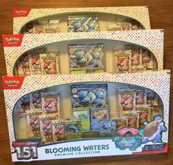 Pokemon S&V 151 - Three Blooming Waters Premium Collection (x3) NEW & SEALED! - Image 1