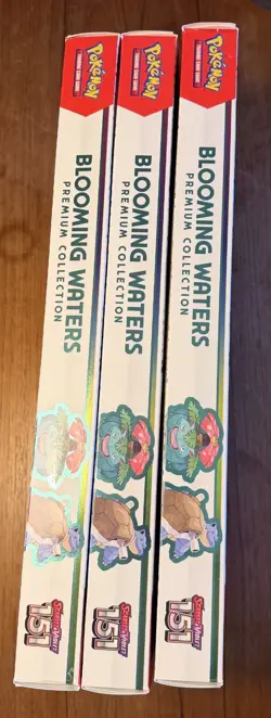 Pokemon S&V 151 - Three Blooming Waters Premium Collection (x3) NEW & SEALED! - Image 3