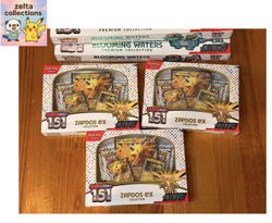 Pokemon Scarlet & Violet 2x 151 Blooming Waters Premium 3x 151 Zapdos Collection - Image 3