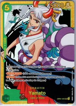 Yamato OP01-121 SEC English Romance Dawn - One Piece Card - NM - Image 1