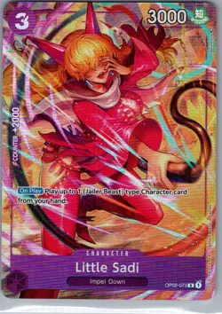 Little Sadi (Alt Art) OP02-073 English Paramount War - One Piece Card - NM - Image 1
