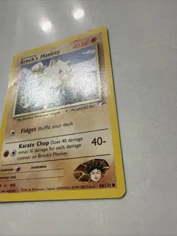 Pokemon TCG Gym Heroes Brock's Mankey Card #67 Near Mint! - Image 2