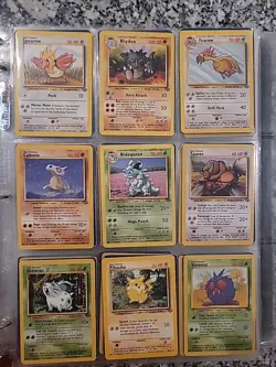 18 Vintage Pokemon Card Lot WOTC 1999 Jungle Mixed Lot Rare No Holos - Image 1