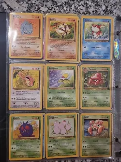 18 Vintage Pokemon Card Lot WOTC 1999 Jungle Mixed Lot Rare No Holos - Image 2