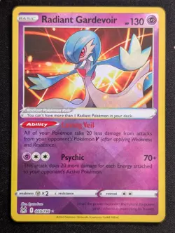 Radiant Gardevoir 069/196 SWSH11: Lost Origin Pokemon TCG NM - Image 1