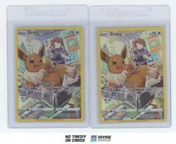 2022 Pokemon Sword&Shield Brilliant Stars (x2) Eevee #TG11/TG30 - Image 1