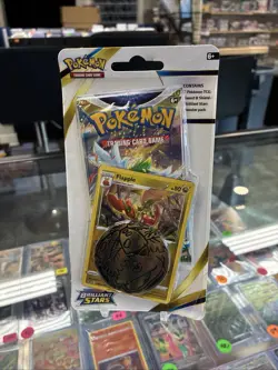 2022 Pokemon Sword & Shield Brilliant Stars 1-pack Blister Flapple SEALED - Image 1