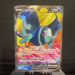 Pokemon TCG Lumineon V Full Art Sword & Shield Brilliant Stars 155/172 NM - Image 1