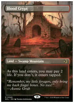 MTG Magic The Gathering Lorwyn Eclipsed Blood Crypt (Borderless) - MTG #349 - Image 1