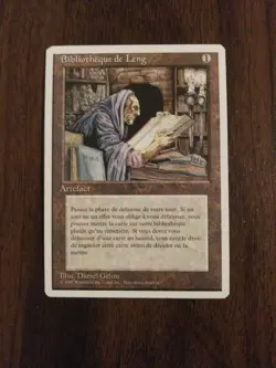 Library of Leng (French) LP x1 4th Edition MTG 1x Bibliotheque de Leng - Image 1