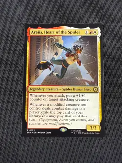 Arana, Heart of the Spider SPM 0123 Rare Magic the Gathering Marvel's Spider-Man - Image 1