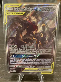 Pokemon TCG Sun & Moon Black Star Promo Umbreon & Darkrai GX SM241 - Image 1
