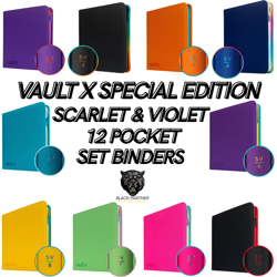 Vault X 12 Pocket Exo-Tec Pokemon Scarlet & Violet Zip Binder - Image 1
