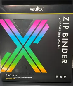 VaultX Binder 12 Pocket Exo-Tec Zip ME1 First Edition New Mega Evolutions - Image 1