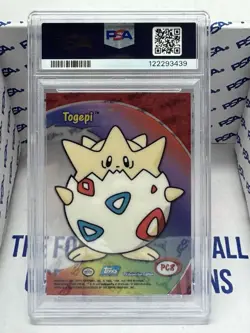 2000 Topps Pokemon Clear Cards Togepi #PC8 PSA 9 MINT - Image 2