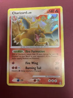 Charizard 1/99 Arceus 2009 CRACKED ICE Holo Rare Pokemon Card MP Free Shipping - Image 1