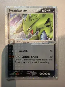 2004 Pokemon Tyranitar EX 17/17 Holo Ultra Rare POP Series 1 - HP - Image 1