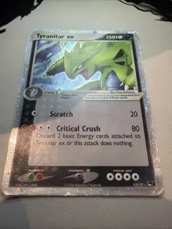 2004 Pokemon Tyranitar EX 17/17 Holo Ultra Rare POP Series 1 - HP - Image 2