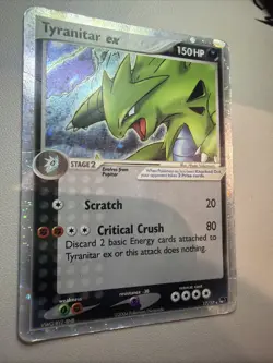 2004 Pokemon Tyranitar EX 17/17 Holo Ultra Rare POP Series 1 - HP - Image 4