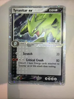 2004 Pokemon Tyranitar EX 17/17 Holo Ultra Rare POP Series 1 - HP - Image 5
