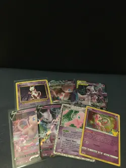 Mew and Mewtwo collection lot (7 card lot) NM, Pokemon TCG - Image 1