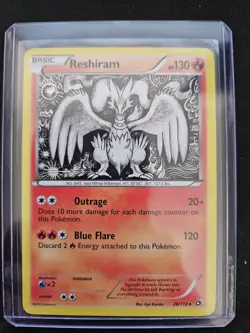 Pokemon TCG Reshiram Holo Rare Card 28/113 B&W Legendary Treasures 2013 - Image 1