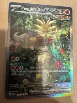 Pokemon TCG Gouging Fire EX Scarlet & Violet Temporal Forces 204/162 - Image 1