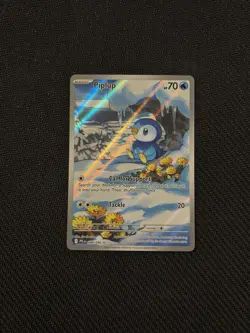 Pokemon TCG Phantasmal Flames Set: Piplup 098/094 Illustration Rare Card - NM - Image 1