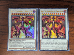 Yu-Gi-Oh! Red Supernova Dragon GFTP-EN045 Ultra Rare 1st Edition NM, LP x2 - Image 1