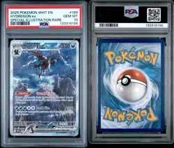2025 POKEMON WHITE FLARE SIR HYDREIGON EX PSA 10 #169 - Image 3