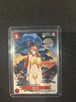 Nami One Piece Anime Waifu Card CUSTOM MADE - Image 1