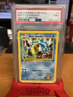 2000 Pokemon 1st Edition Gym Challenge Misty's Gyarados Holo 13/132 PSA 9 - Image 1