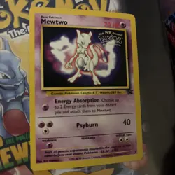 MEWTWO Black Star Promo #3 1999 - Kids WB The First Movie - Pokemon Card - MP - Image 1