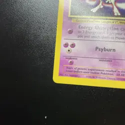 Mewtwo 3 Black Star Promo Pokemon Card - WB The First Movie Release WOTC (1999) - Image 2