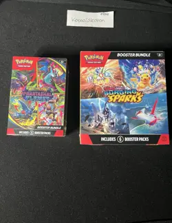 Pokemon TCG Phantasmal Flames & Surging Sparks Booster Bundles (Factory Sealed) - Image 1
