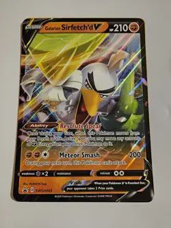 Lot of 5 Jumbo Oversized Pokemon Cards Galarian Sirfetch'd V 25th Anniversary - Image 4