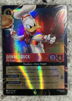 Disney Lorcana Donald Duck Epcot Festival Of The Arts Promo Trading Card - Image 1