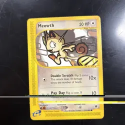 Pokemon Card Meowth 121/165 Expedition Base - Image 1
