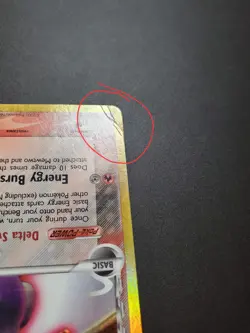 Mewtwo Delta Species Reverse Holo Card 12/113 2005 moderately played - Image 2