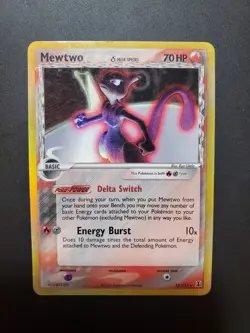 Mewtwo Delta Species Reverse Holo Card 12/113 2005 moderately played - Image 4