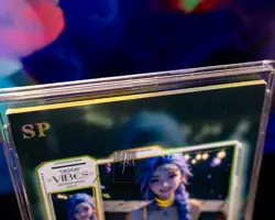 Jinx Waifu Card League of Legends SP Goddess ACG Premium Gold-lined Arcane - Image 2