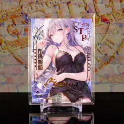 Bronya Waifu Card STP Honkai Star Rail Goddess Dream Girl Gold Signed Foil Anime - Image 1