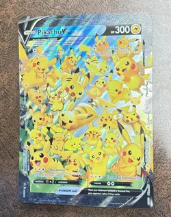 Pikachu V-Union SWSH141 Black Star Promo Jumbo Holo Pokemon Card - Image 1