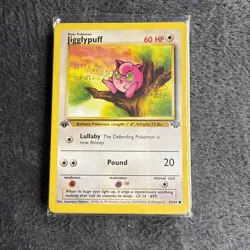 Pokemon TCG Jigglypuff 1st Edition Jungle Card 54/64 Regular Common - Image 1