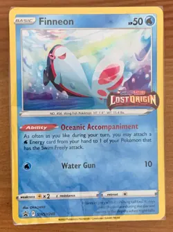Finneon SWSH240. Lost Origin Pokemon Prerelease Promo Sealed Card - Image 1