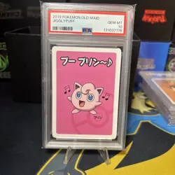 Pokemon Card PSA 10 Jigglypuff Old Maid Game Japanese 2019 - Image 1