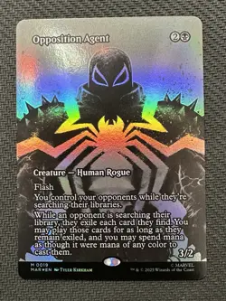 MTG Spider-Man Opposition Agent Borderless Foil Mythic English - Image 1