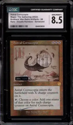 Magic MTG Astral Cornucopia Artifacts DLB RNBW Serialized 256/500 68 CGC 8.5 - Image 1